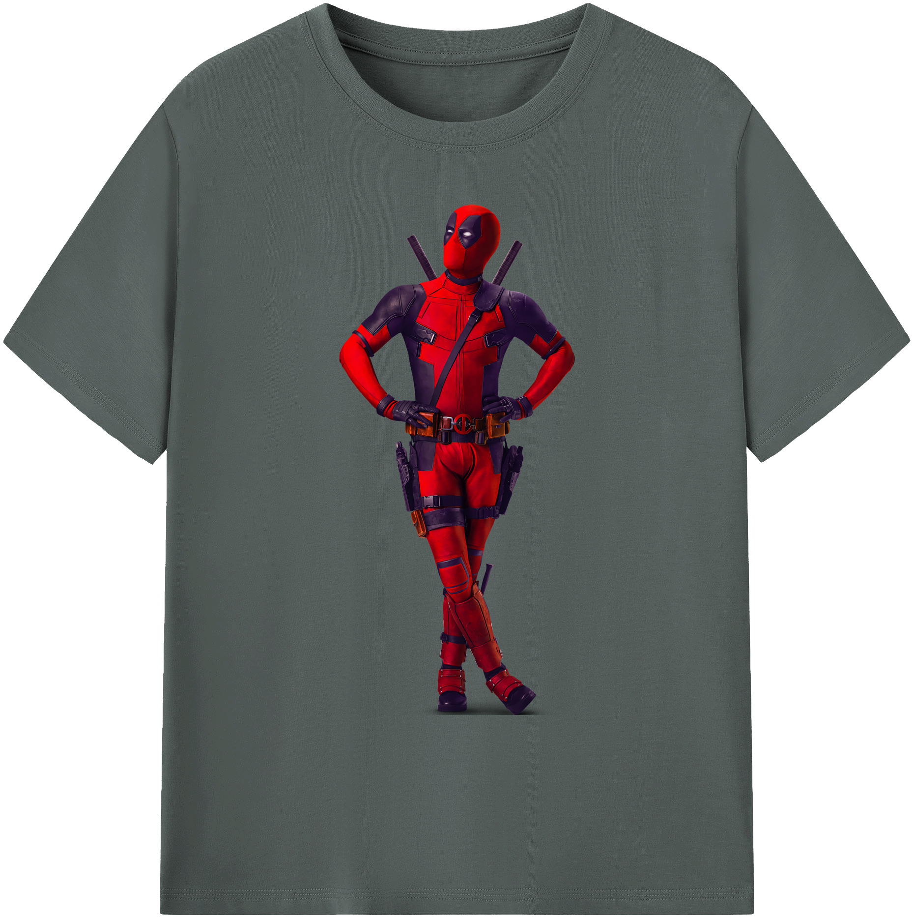 （画像用） Deadpool デッドプール 綿100％ メンズ半袖Tシャツ｜肌触りやわらか＆通気性